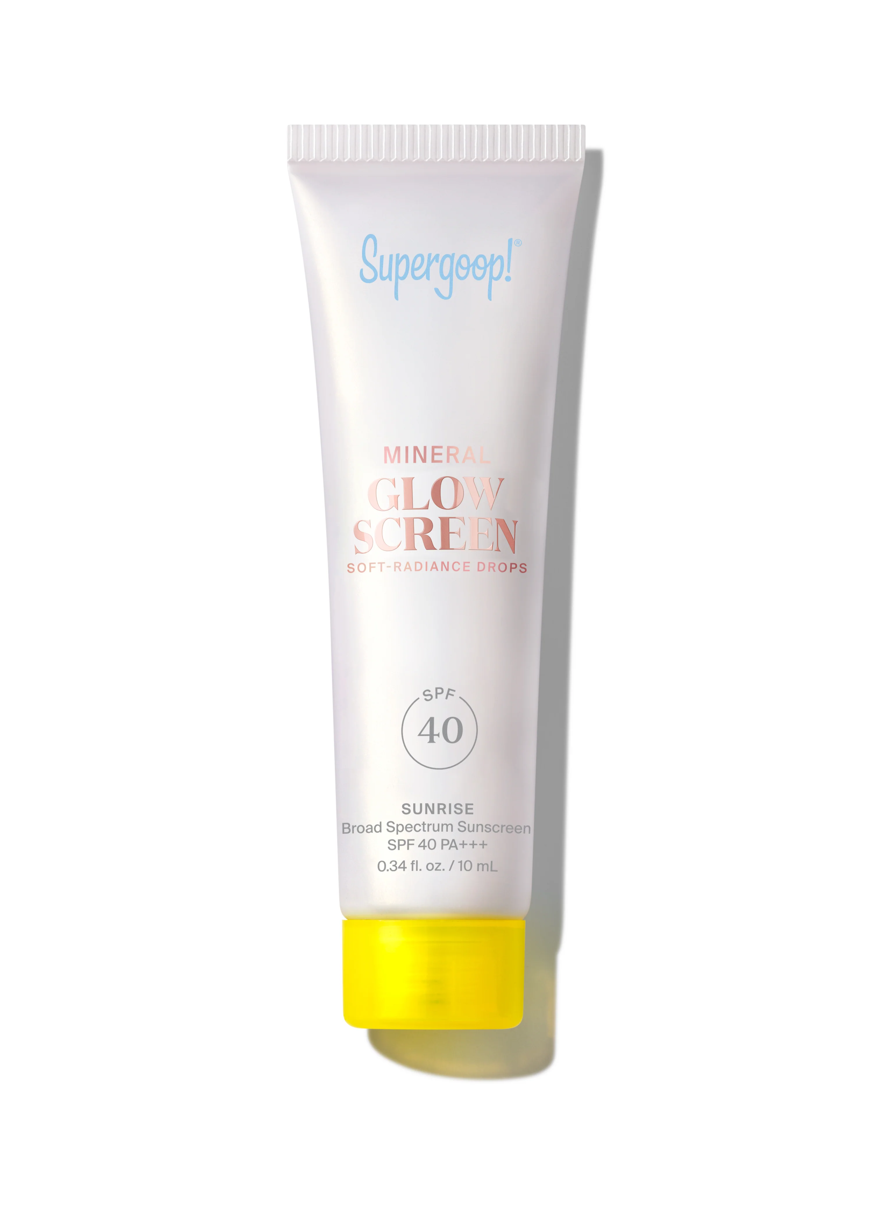 Mini Tube Glowscreen Drops Mineral SPF 40 Sunrise 10ml 1 Mini Tube Glowscreen Drops Mineral SPF 40 Sunrise 10ml