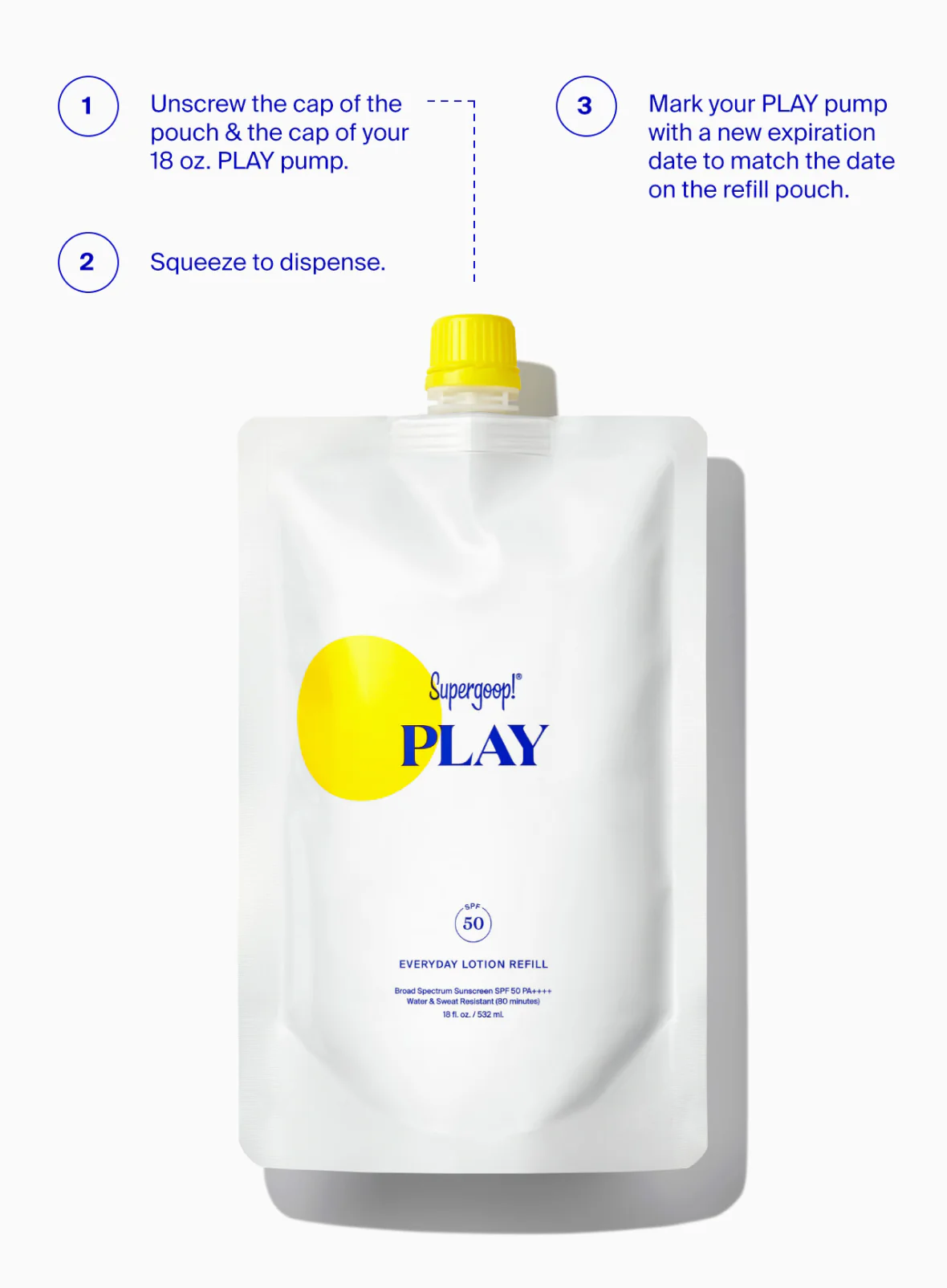 PLAY Pump & Refill Set 4 PLAY Pump & Refill Set